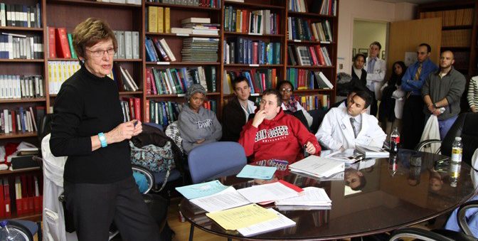 suvrivors teaching students at georgetown medicall school